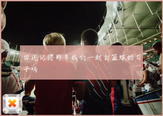 你还记得那年我们一起打篮球的日子吗